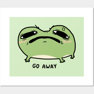 Go away frog Posters and Art